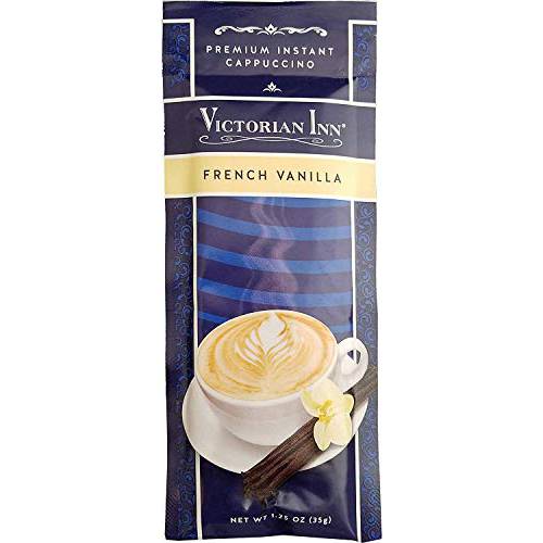 Victorian Inn Instant Cappuccino, French Vanilla, 35 gram Packet (10 Count)