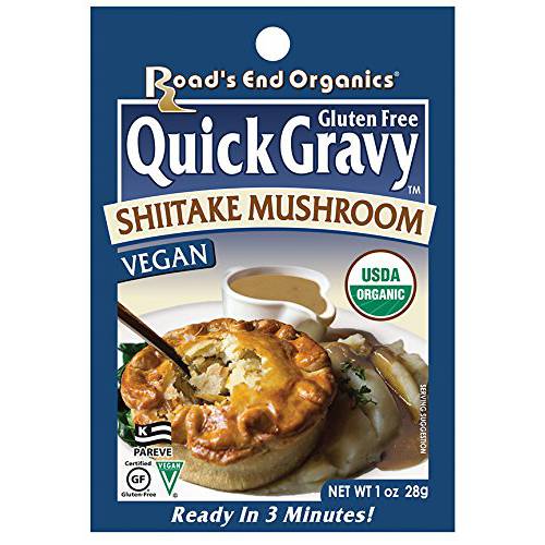 Road’s End Organics Gluten Free Shiitake Mushroom Gravy Mix, 1 Ounce Pouch (Pack of 12)