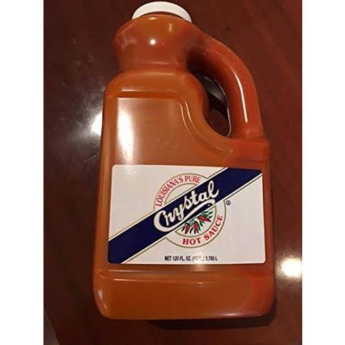 Crystal Louisiana’s Pure Hot Sauce, Original, 1 Gallon Bottle (128 Fl Oz)