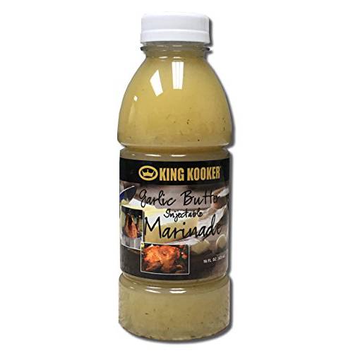 King Kooker 96048 16-Ounce Garlic Butter With Herbs Injectable Marinade