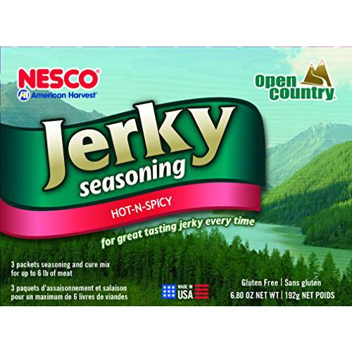 Nesco BJH-3, Jerky Spice Works, Hot-N-Spicy Flavor, 3Count, Green, 6.9 Ounce (Pack of 1), (BJH-6)