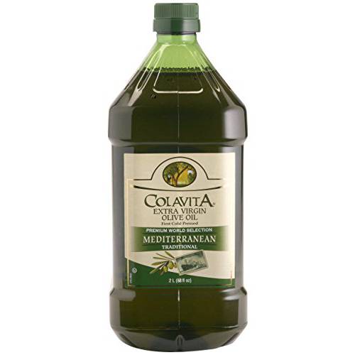 Colavita Mediterranean Extra Virgin Olive Oil, Cholesterol Free, Carbohydrate Free 68 Fluid Ounce