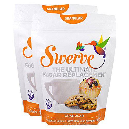 Swerve Sweetener, Granular, 12 Ounce (Pack of 2)