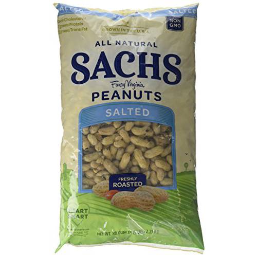 Sachs Delicious Roasted / Salted in Shell Peanuts 5lb