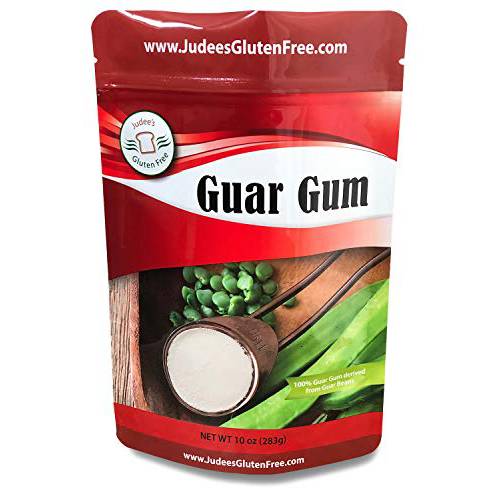 Judee’s Guar Gum Powder 10oz - Keto-Friendly, Gluten-Free & Nut-Free - 100% Pure Guar Gum derived from Guar Beans - Low Carb Thickener - 3g Dietary Fiber per serving