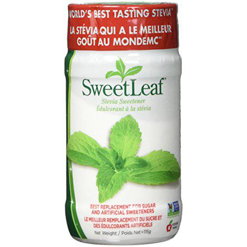 SweetLeaf Stevia Powder, 4-Ounce Shaker Jars (Pack of 2)