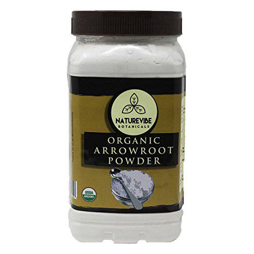 Naturevibe Botanicals Organic Arrowroot Powder, 16 Ounces | Arrowroot Flour or Starch | Gluten Free and Non-GMO | Manihot esculenta | Cooking and Baking | Thickening Agent [Packaging May Vary]…