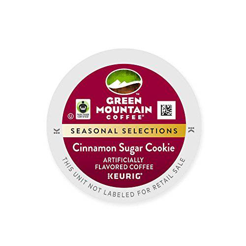 Green Mountain Coffee Roasters Cinnamon Sugar Cookie Keurig Single-Serve K-Cup Pods, Light Roast Coffee, 12 Count (Pack of 6)