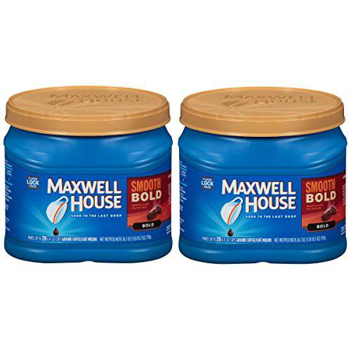 Maxwell House Smooth Bold Ground Coffee, 26.7 oz Can (Pack of 2)