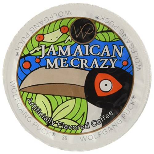 Wolfgang Puck Jamaican Me Crazy Flavored Coffee Single Serve Cups for Keurig, 24 Count (Pack of 2)