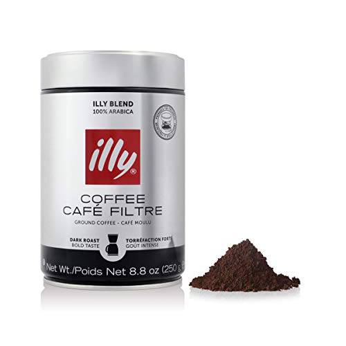 Illy Caffe Coffee Drip Dark Roast, 8.8 Ounce (Pack of 6)