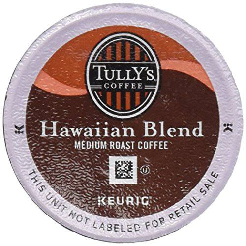 Tully’s Hawaiian Blend Coffee K-Cup, 48 Count (Packaging May Vary)