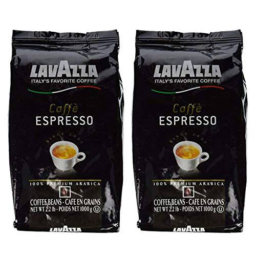 Lavazza Caffe Espresso Italiano Whole Bean Coffee Blend, Medium Roast, 2.2-Pound Bag (Pack of 2)