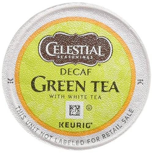 Celestial Seasonings Decaf Green Tea, K-Cup Portion Pack for Keurig K-Cup Brewers, 24-Count