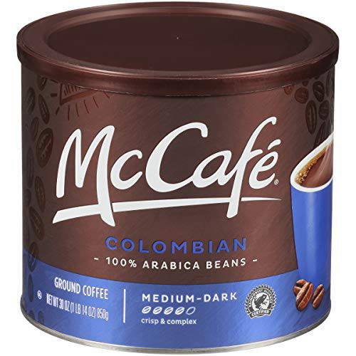 McCafe Colombian Medium Dark Roast Ground Coffee (30 oz Canister)