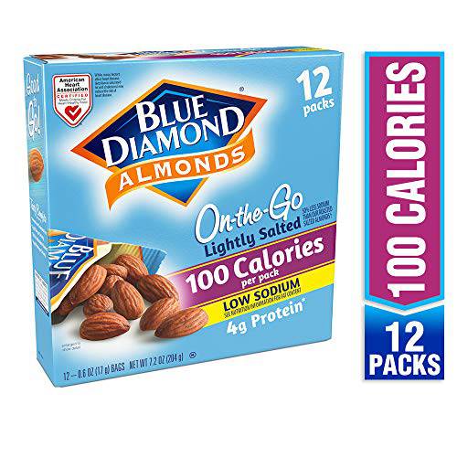 Blue Diamond Almonds On the Go 100 Calorie Packs, Lightly Salted, 12 Count