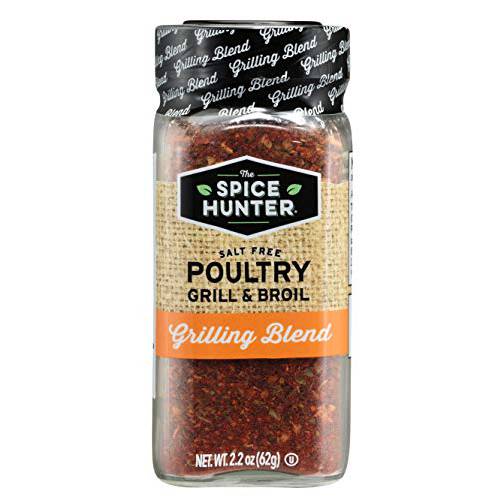 The Spice Hunter Salt Free Poultry Grill & Broil Blend, 2.2-Ounce Jar