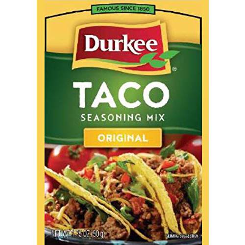 Durkee Original Taco Seasoning Mix 1.125oz Packet (Pack of 12)