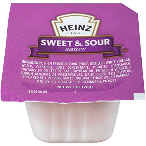 Heinz Single Serve Sweet & Sour Sauce (100 ct Casepack, 1 oz Cups)