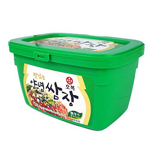 Korean Seasoned Soybean Paste Ssamjang Mild Spice Dipping Sauce for KBBQ, Vegetables, Lettuce Wraps 쌈장 - 500g (Pack of 1)