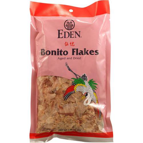 Eden Japanese Bonito Flakes, Shaved Skipjack (Katsuo) Tuna Fish, Traditionally Aged and Dried, Hardwood Smoked, Make Dashi and Miso Soup, 1.05 oz (2-Pack)