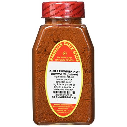 New Jar Size CHILI POWDER HOT FRESHLY PACKED IN LARGE JARS, spices, herbs, seasonings
