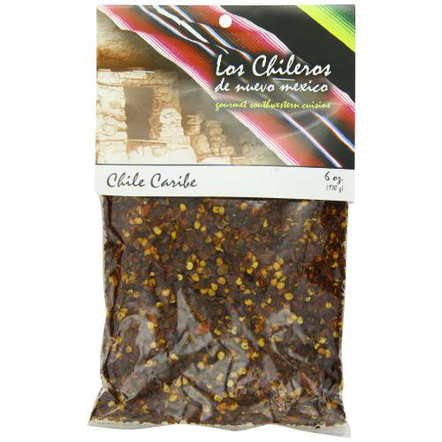 Los Chileros New Mexico Crushed Chile Caribe, Red, 6 Ounce
