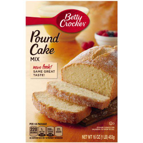 Betty Crocker Pound Cake Mix, 16 oz. (Pack of 12)