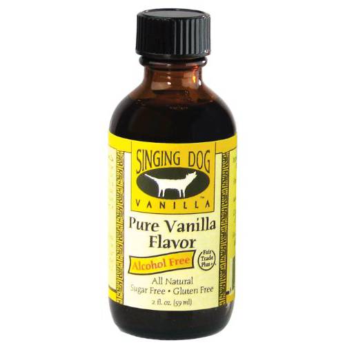 Singing Dog Vanilla, Pure Vanilla Flavor Alcohol Free, 2 Fluid Ounce Bottle