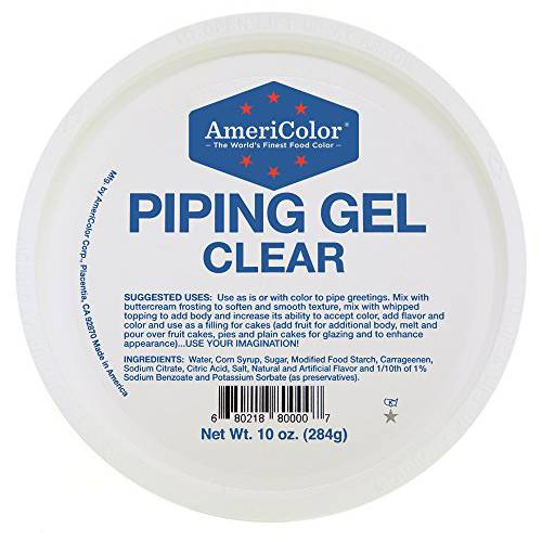 Americolor Premium Piping Gel, Clear, 10 ounce