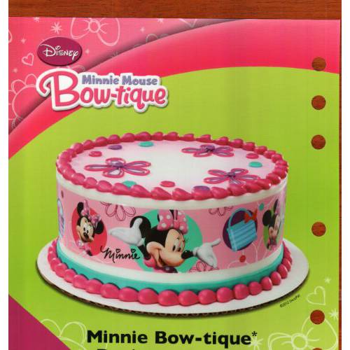 Minnie Mouse Designer Prints Edible Cake Image