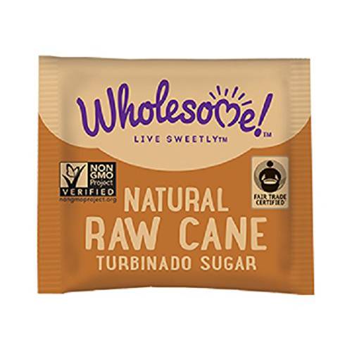 Wholesome Sweeteners Organic Turbinado Raw Cane Sugar Packets, 500 Count, 1 Case