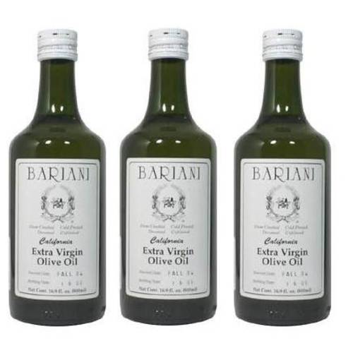 Bariani California Extra Virgin Olive Oil - 3X 1/2 Liter