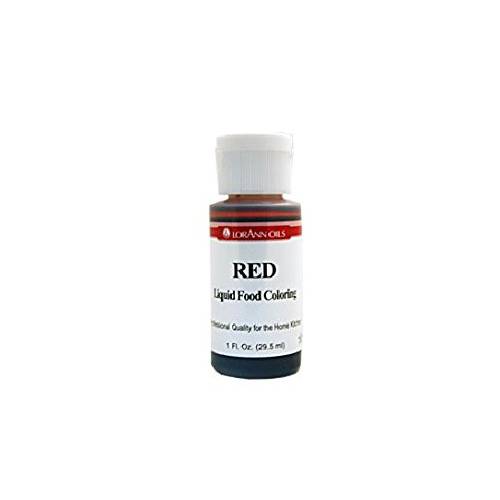 LorAnn Red Liquid Food Color, 1 ounce squeeze bottle