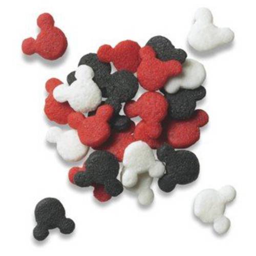 Decopac Confetti Sprinkles Mickey Mouse Red Black White 8 Ounces