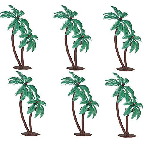 Oasis Supply Twin Coconut Palm Trees Cake Decorating Pick, 4-Inch, 12-Pack