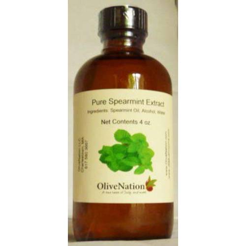 OliveNation Pure Spearmint Extract - 8 ounces - Premium Quality Flavoring Extract for Baking