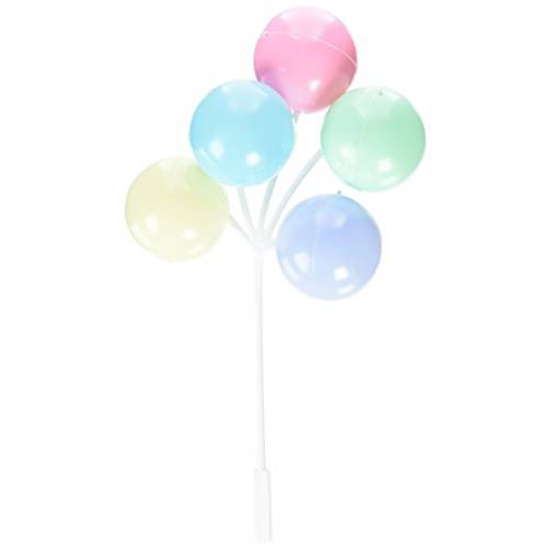 Oasis Supply 6 Piece Balloon Clusters for Cup Cakes, Multicolor