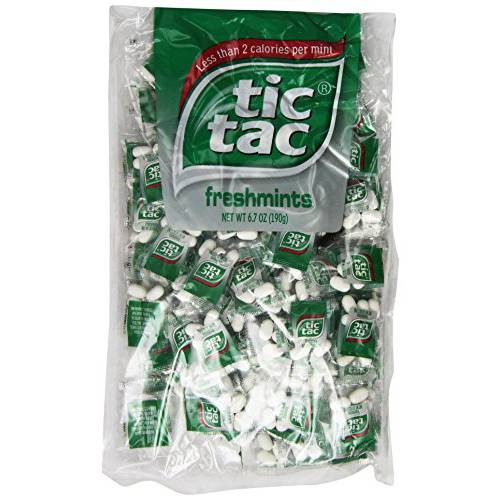 Tic Tac Mints Bulk Pillow Pack, 4 Individually Wrapped Breath Mints, 100 count, Case of 10
