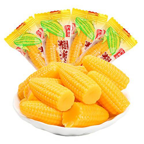 Helen Ou @ Chinese Snacks Candy: Sweet Corn Flavor Soft Candy or Jelly Drops 250g/8.8oz