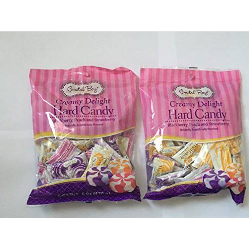 Coastal Bay Creamy Delight Hard Candy 6 oz bag (2 bags 12 oz total)