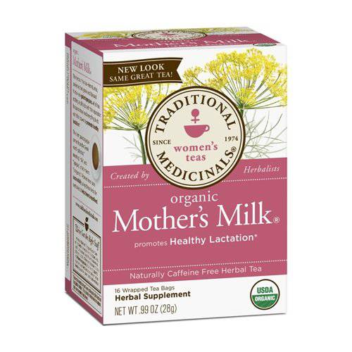 Traditional Medicinals Teas Organic Mothers Milk Herbal Tea, 32 Count