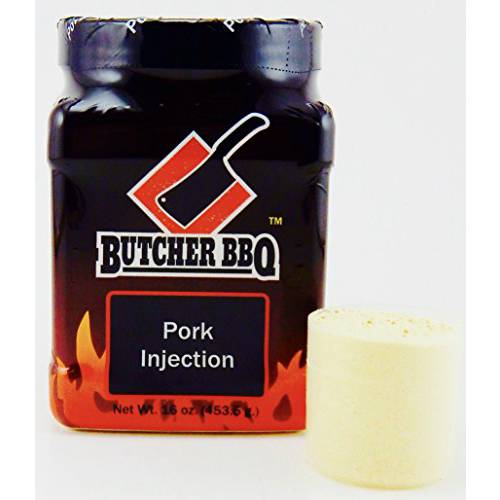Butcher BBQ Original Pork Injection Marinade | 1 Pound | World Championship Winning Formula | Gluten Free | Smoker Accessories | Enhances the Natural Flavor in Your Pulled Pork, Pork Butt & Short Ribs