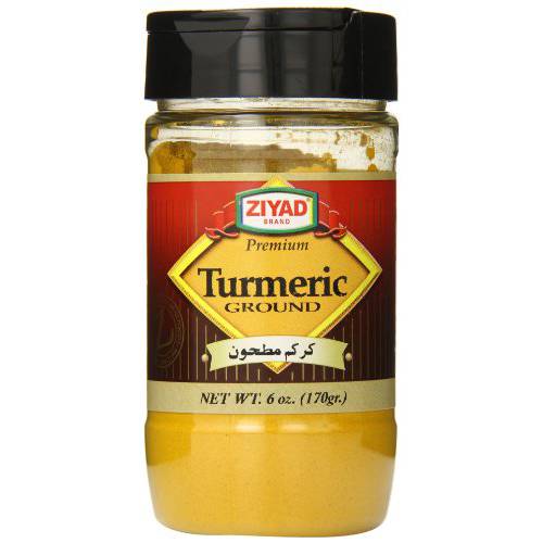 Ziyad Brand Premium Ground Turmeric Powder, 100% All Natural, No Additives, No Preservatives, Many Health Benefits, add Color to Any Meal 6oz