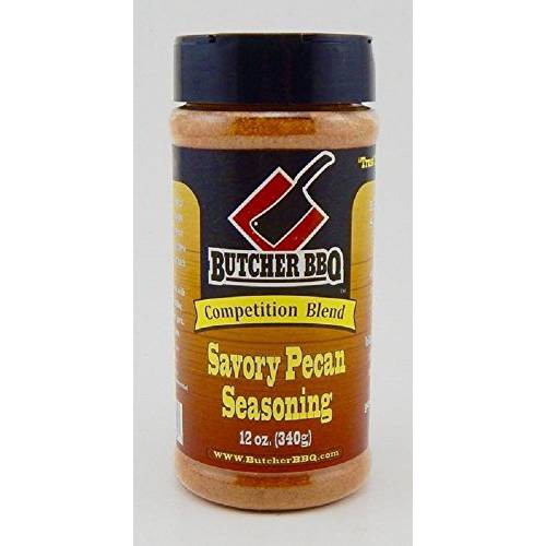 Butcher BBQ Savory Pecan Seasoning Barbeque Rub Spices Grilling and Roasting World Championship Winning Formula | Gluten Free | Tastes like Cooking Over Open Flame | Msg Free