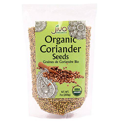 Jiva USDA Organic Coriander Seeds Whole 7 Ounce - New