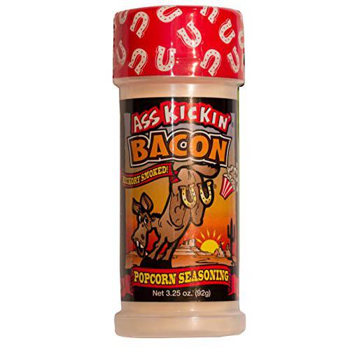 Kickin’ Bacon Popcorn Seasoning - Great for Gourmet Popcorn or Chicken Wings and Meat- Perfect Stocking Stuffers or Christmas Gifts - Try if you Dare