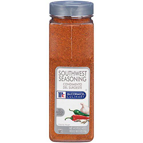 McCormick Culinary Southwest Seasoning, 18 oz - One 18 Ounce Container of Southwest Spice Blend with Authentic Smoky Heat, Perfect for Tex-Mex Recipes for Bold Flavor