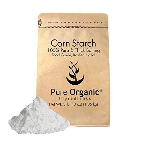 Pure Original Ingredients Corn Starch (3 lb) Thickener For Sauces, Soup, & Gravy