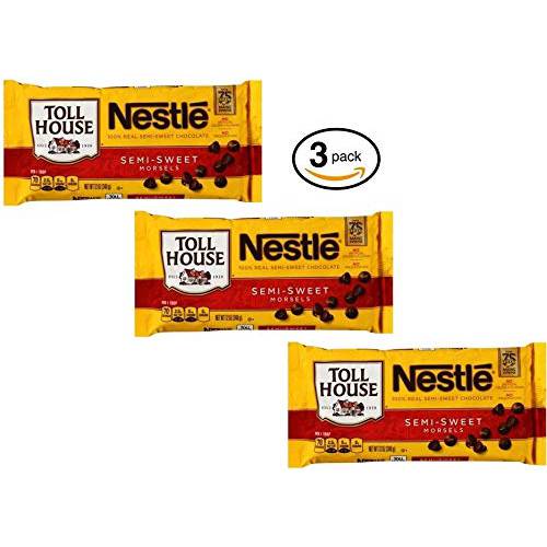 Nestle Toll House Semi-sweet Chocolate Morsels 12oz (Pack of 3)